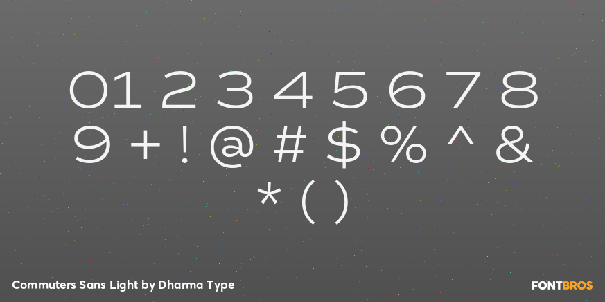 Commuters Sans Light Font Poster #4