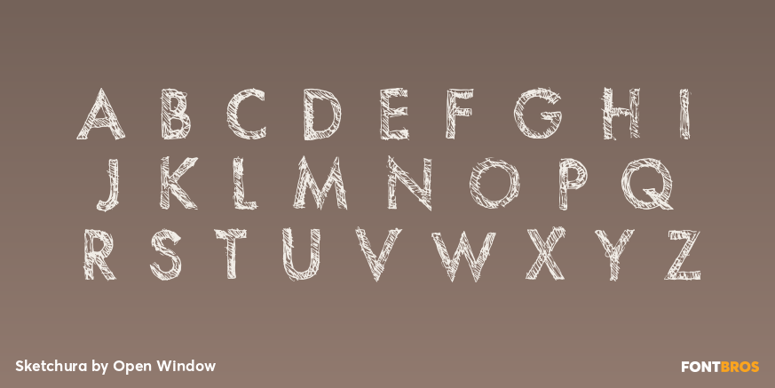 Sketchura Font Poster #2