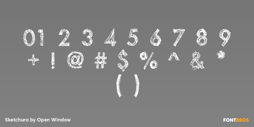 Sketchura Font Poster #4