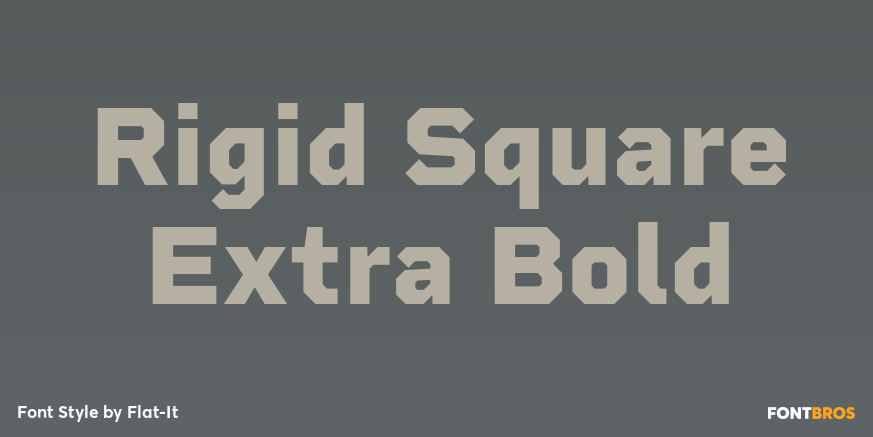 Rigid Square Extra Bold Font Poster #1