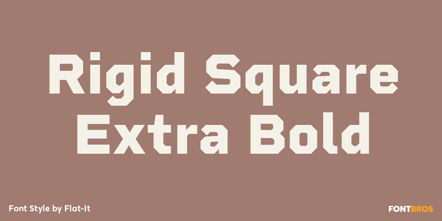 Rigid Square Extra Bold Poster