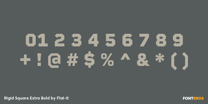 Rigid Square Extra Bold Font Poster #1