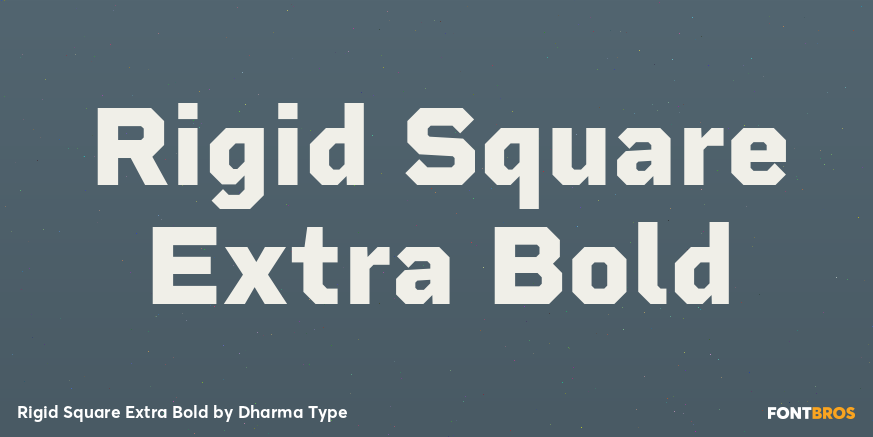 Rigid Square Extra Bold Poster