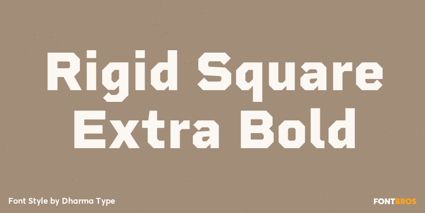 Rigid Square Extra Bold Poster