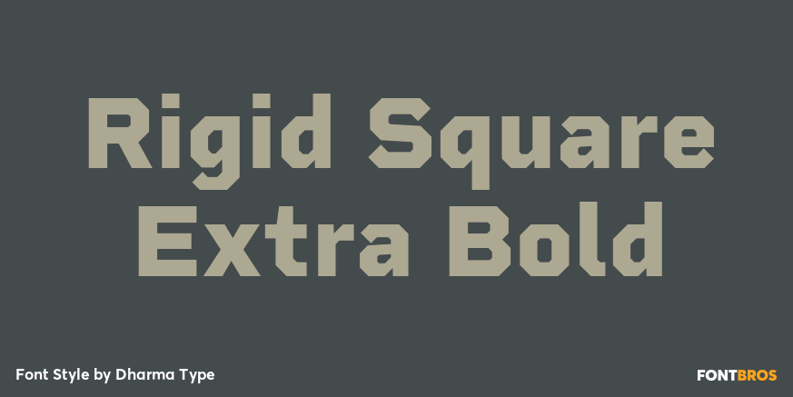 Rigid Square Extra Bold Poster