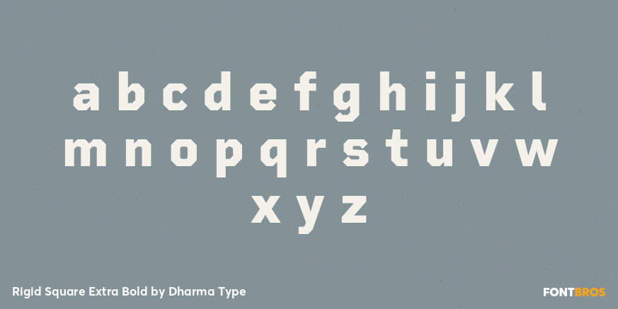 Rigid Square Extra Bold Font Poster #3