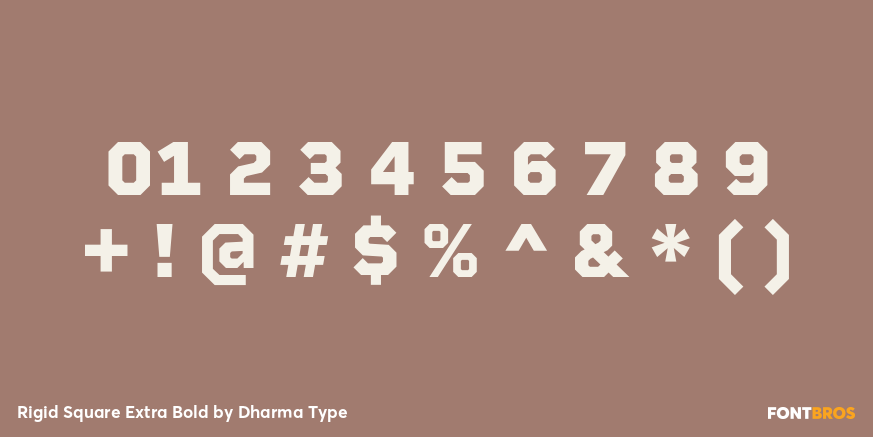 Rigid Square Extra Bold Font Poster #4