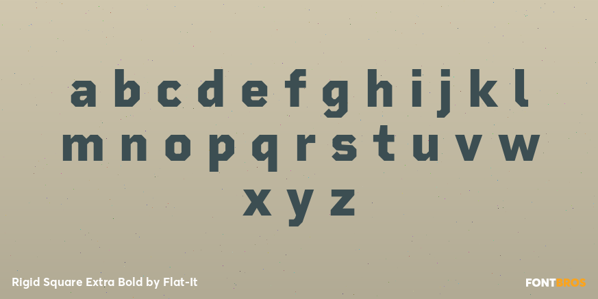 Rigid Square Extra Bold Font Poster #1