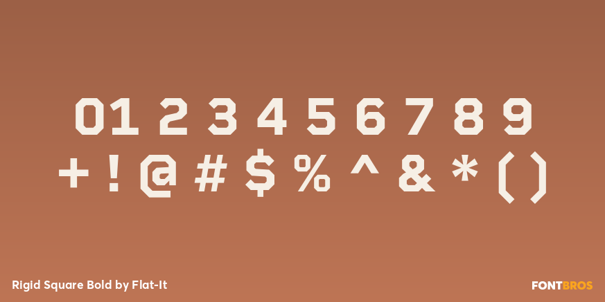 Rigid Square Bold Font Poster #4