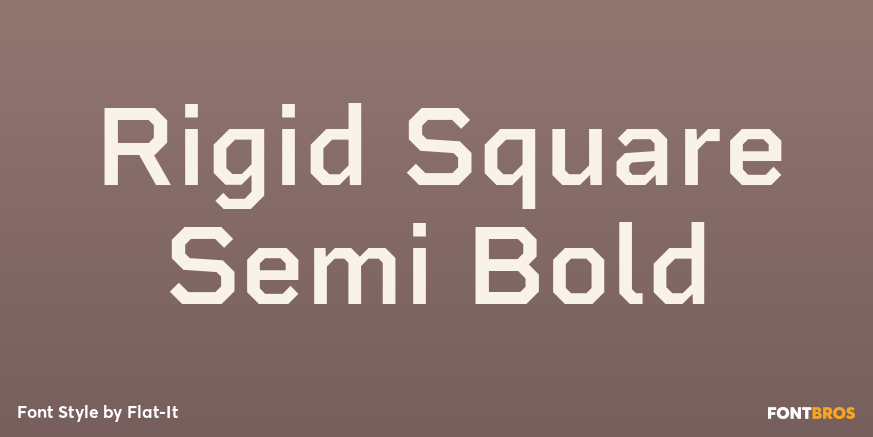 Rigid Square Semi Bold Font Poster #1