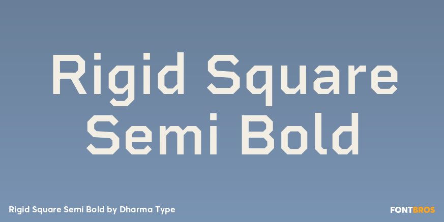 Rigid Square Semi Bold Font Poster #1