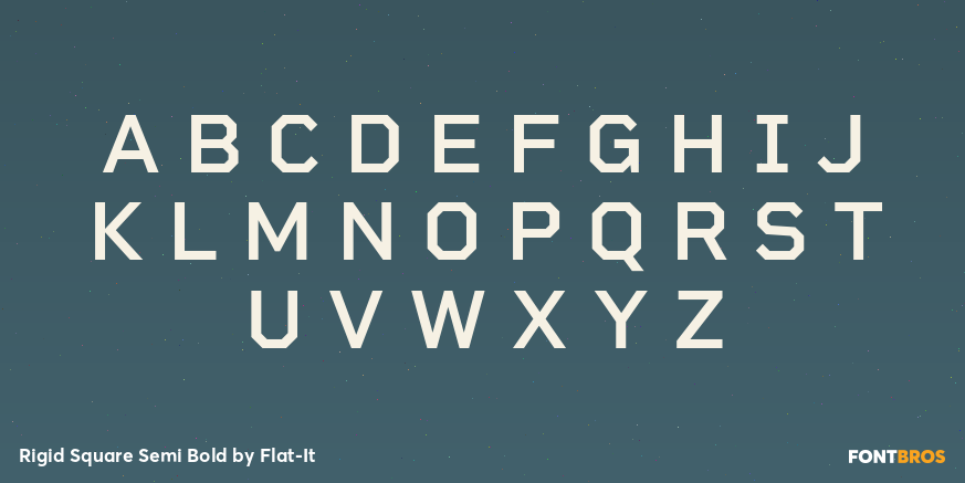 Rigid Square Semi Bold Font Poster #1