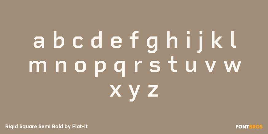 Rigid Square Semi Bold Font Poster #1