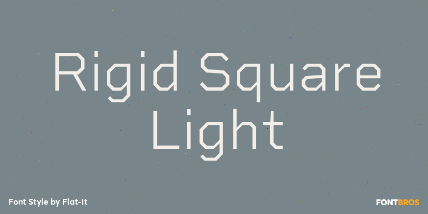 Rigid Square Light Font Poster #1