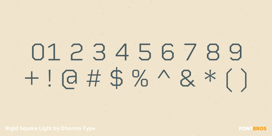 Rigid Square Light Font Poster #4