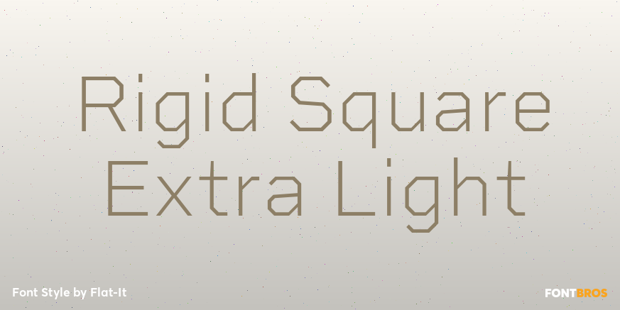 Rigid Square Extra Light Font Poster #1