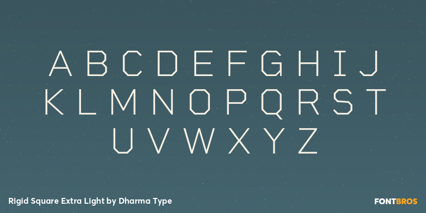 Rigid Square Extra Light Font Poster #2