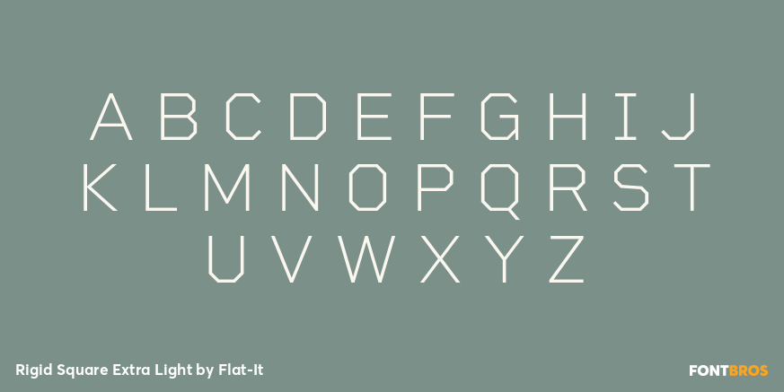 Rigid Square Extra Light Font Poster #1