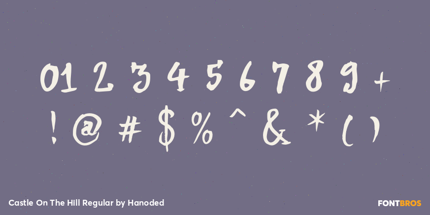 Castle On The Hill Regular Font Poster #1