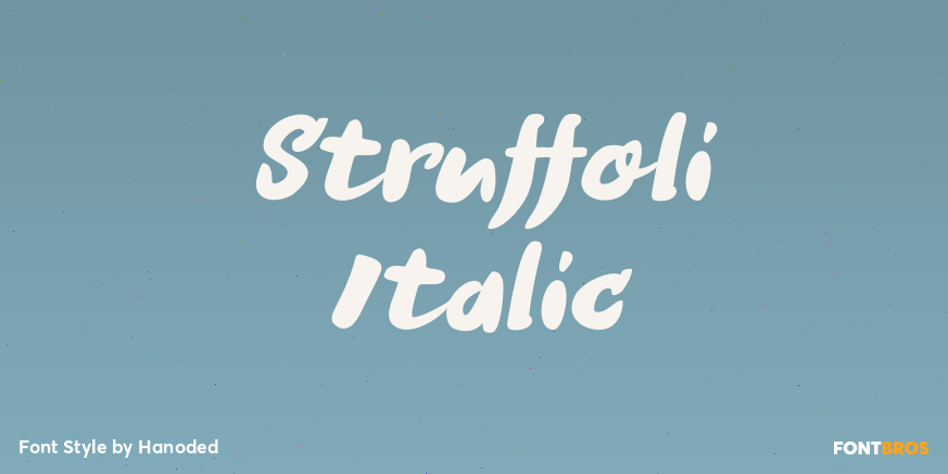 Struffoli Italic Font Poster #1