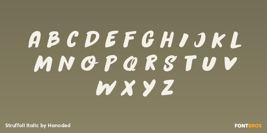 Struffoli Italic Font Poster #2