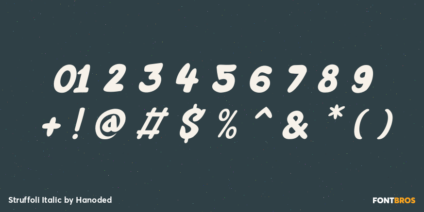 Struffoli Italic Font Poster #4