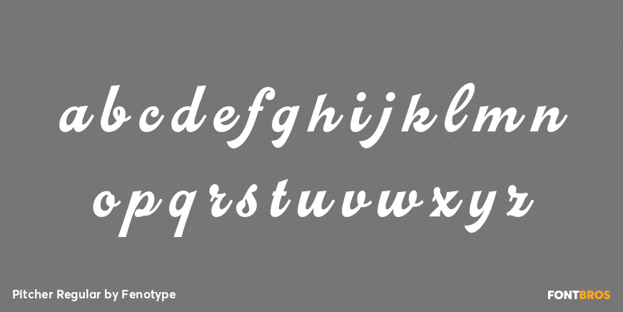 Pitcher Regular Font Poster #3