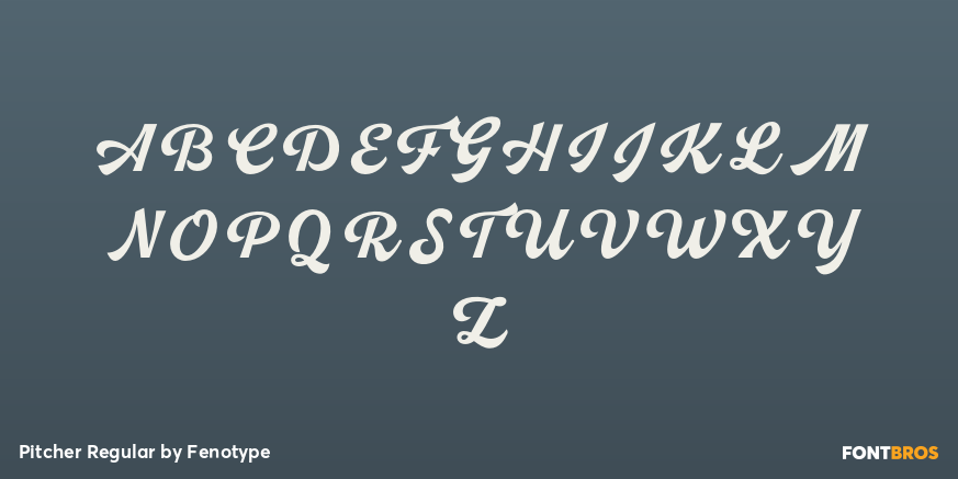 Pitcher Regular Font Poster #1