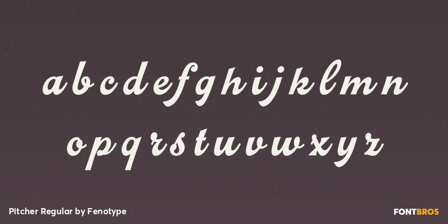 Pitcher Regular Font Poster #1