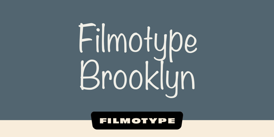 Filmotype Brooklyn Font Poster