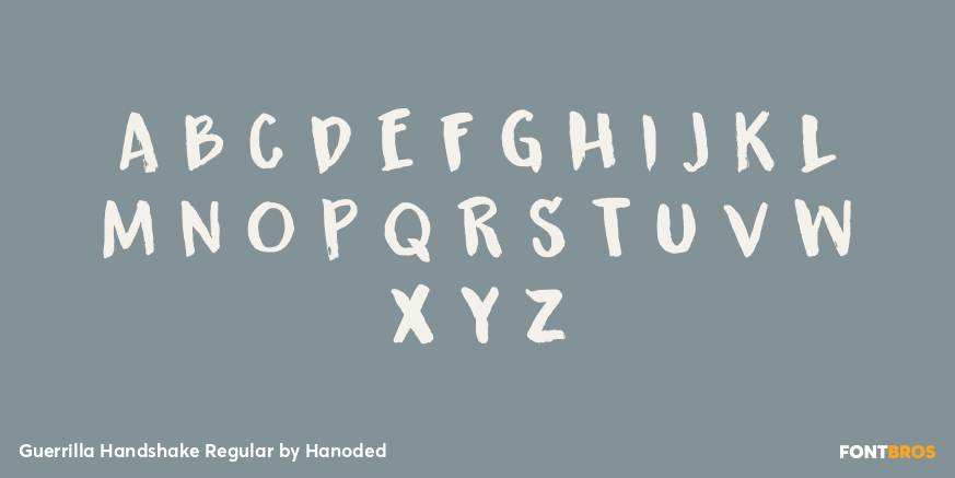 Guerrilla Handshake Regular Font Poster #2