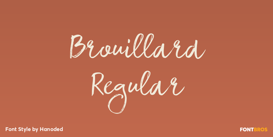 Brouillard Regular Font Poster #1