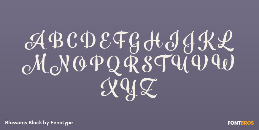 Blossoms Black Font Poster #1