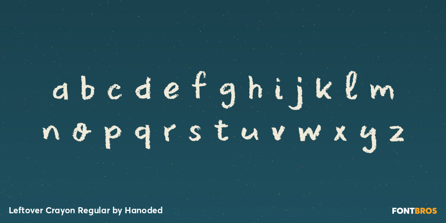 Leftover Crayon Regular Font Poster #3