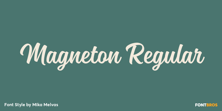 Magneton Regular Font Poster #1