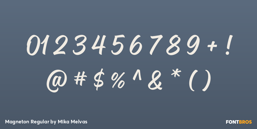 Magneton Regular Font Poster #1