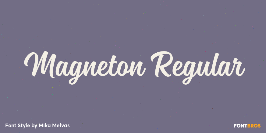 Magneton Regular Font Poster #1
