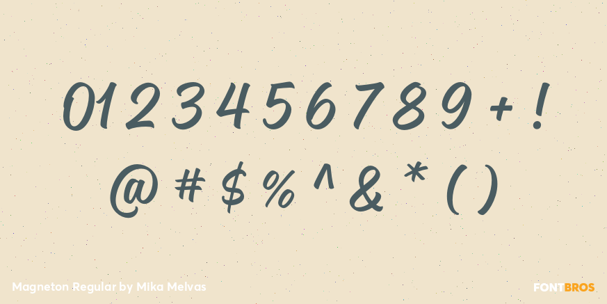 Magneton Regular Font Poster #4