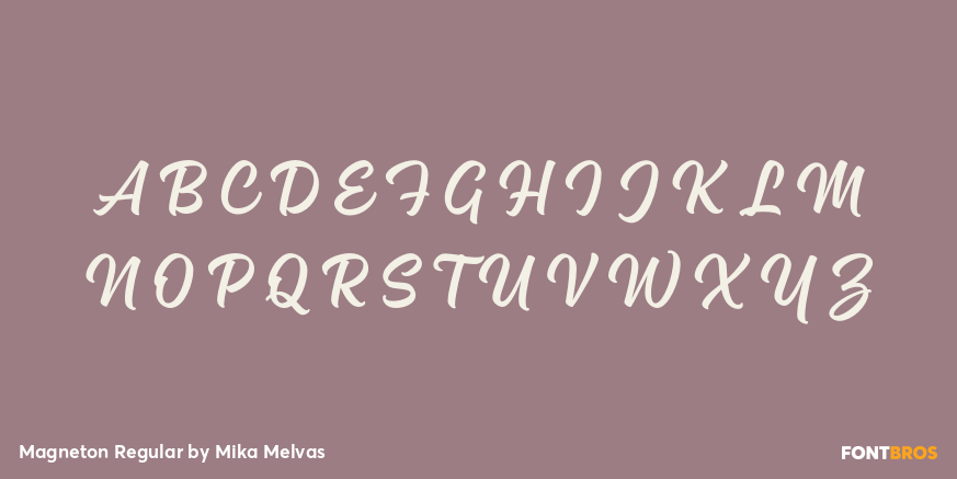 Magneton Regular Font Poster #1