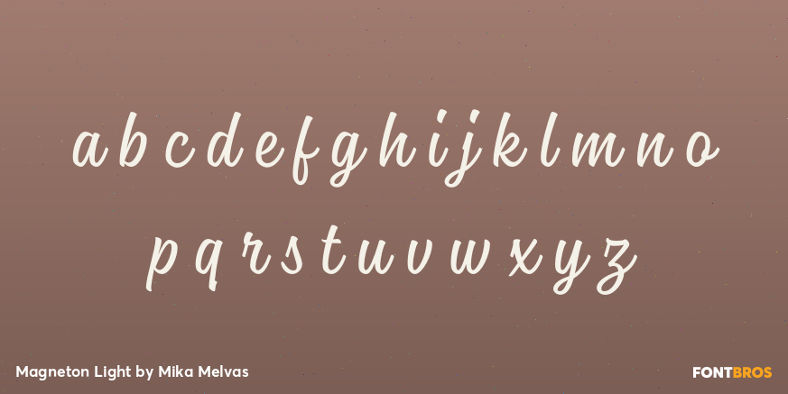 Magneton Light Font Poster #3