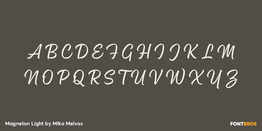 Magneton Light Font Poster #1