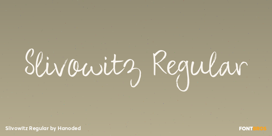 Slivowitz Regular Font Poster #1