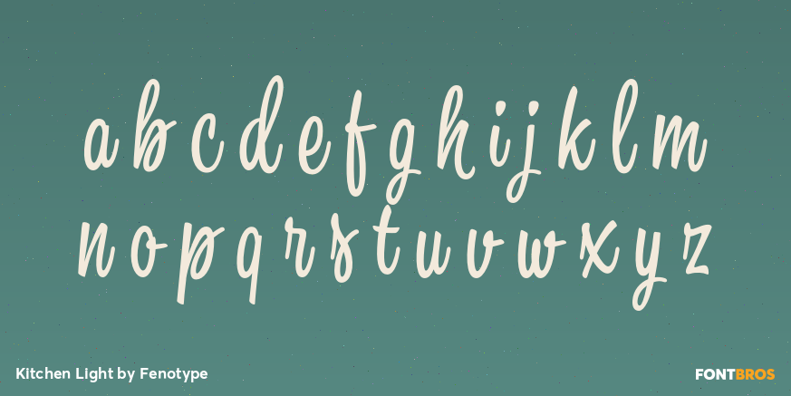 Kitchen Light Font Poster #3