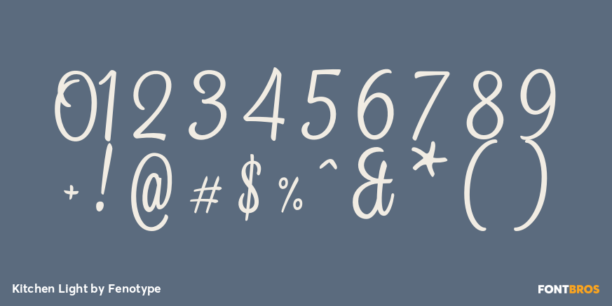 Kitchen Light Font Poster #4