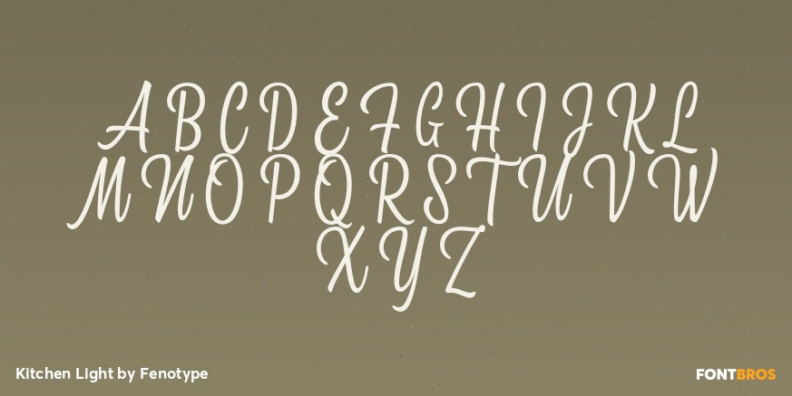 Kitchen Light Font Poster #1