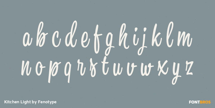 Kitchen Light Font Poster #1