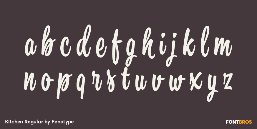 Kitchen Regular Font Poster #1