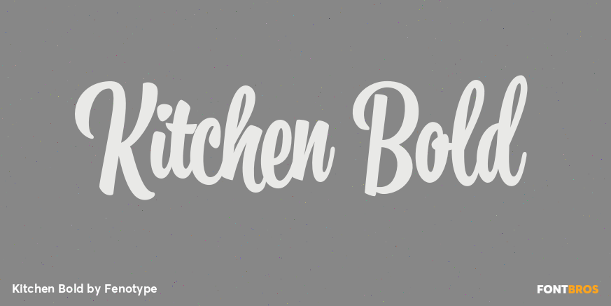 Kitchen Bold Font Poster #1