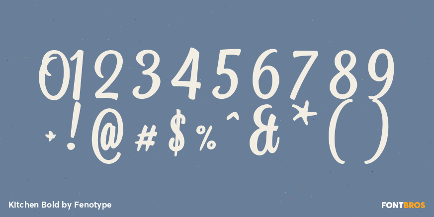 Kitchen Bold Font Poster #4