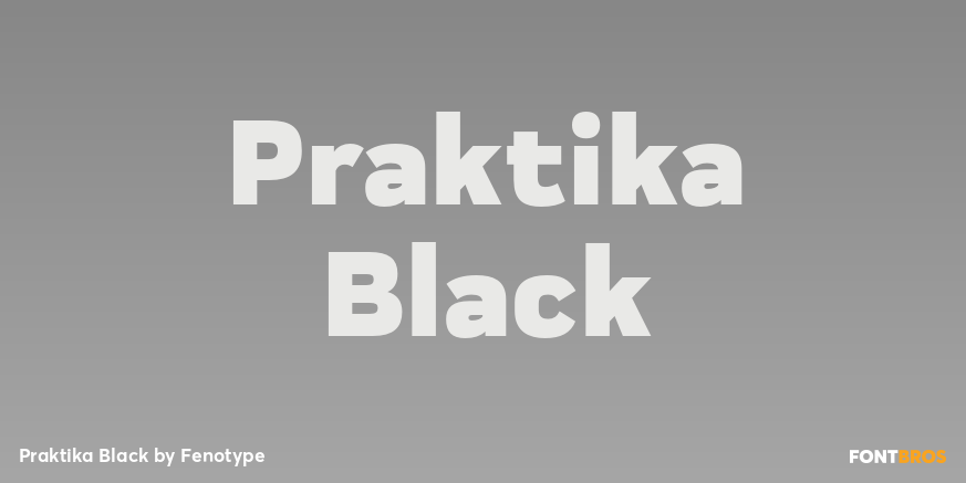 Praktika Black Font Poster #1